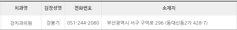 부산 서구 치과 잘하는 곳 추천 (대한치과 의사협회) 부산 서구