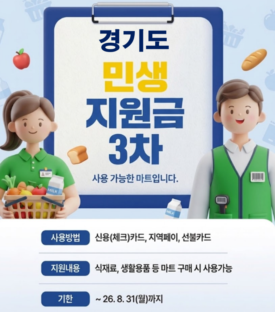 경기도 민생지원금 3차 사용 가능한 마트 정리 경기도 민생지원금 3차 사용 가능한 마트 정리